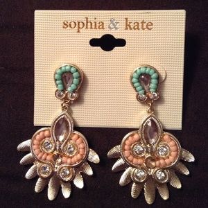 Sophia & Kate Pastel Beaded Earrings